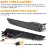 Gempro LED Front Bumper Side Marker Lights for Ford Fusion 2010-2012 Parking Signal Lamps Ford Fusion Accessories, Amber Light Smoked Len, 2PCS