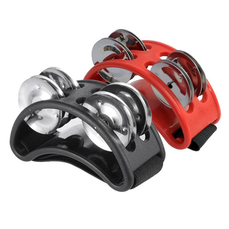 Fußschelle mit Edelstahl-Schellen Glocke Perkussion Musikinstrument Begleitung