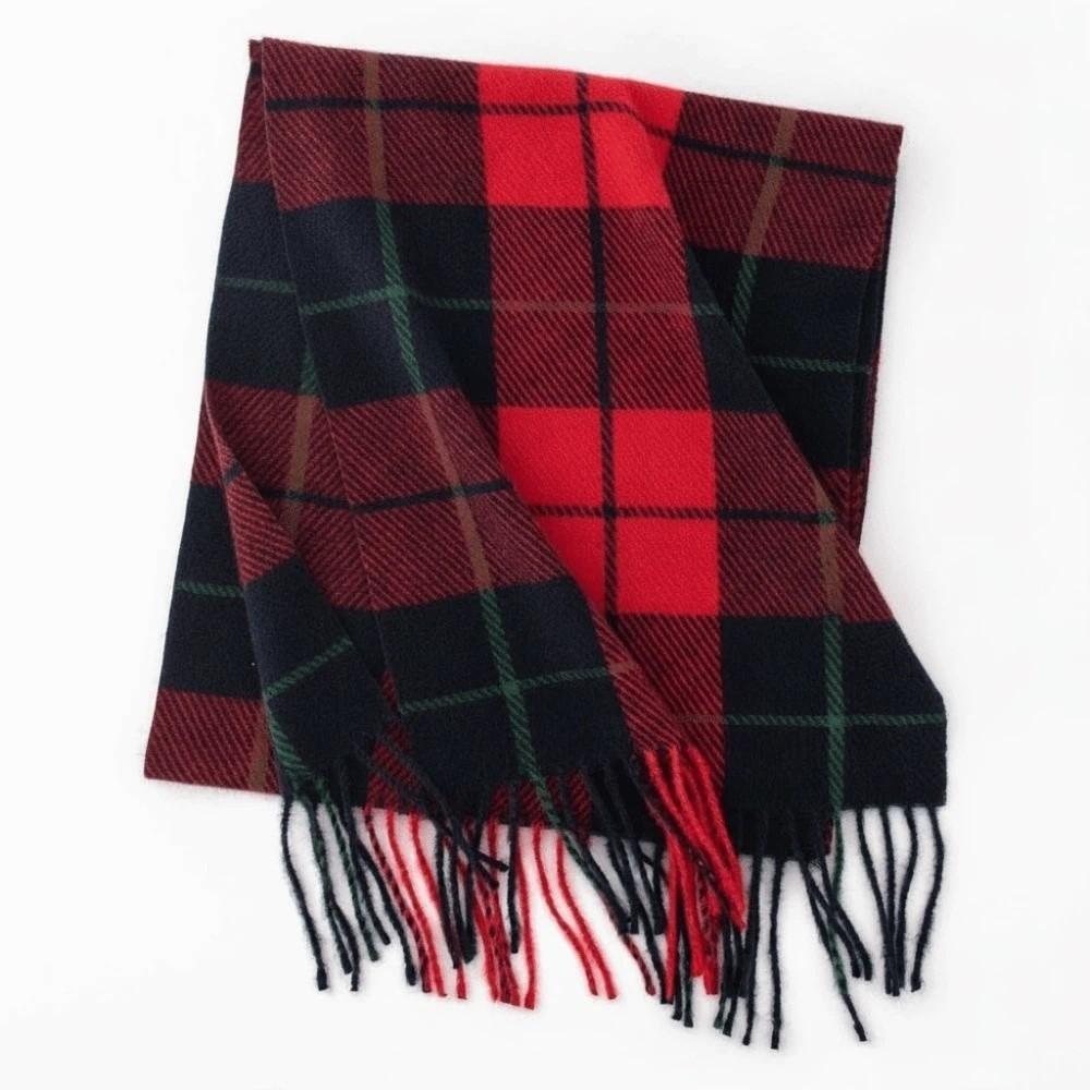 Plaid Cashmere Neckwear Classic Gingham Shawls Warm Stoles Tartan Mufflers Party