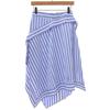 J.W.Anderson JW Anderson Cotton Wrap Skirt, Women's, Blue x White, Size 32, Blue/White skirt 32(EU) Blue / WhiteUsed
