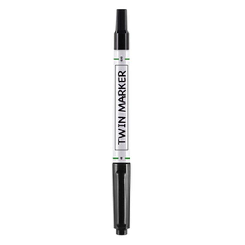 Mali Double-Ended Oil-Based Quick-Drying Fine-Tip Art Marker чёрный