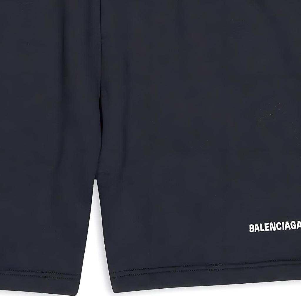 Balenciaga FW22 Casual Shorts Unisex Black 674591TMVF50107