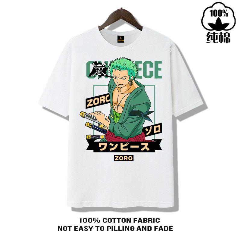 ONE PIECE Короткий рукав Мужские и Женские Один Стиль Удобный Короткий рукав Одежда для Пар Повседневный Короткий рукав Популярный S