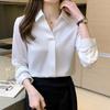 2025 Spring Blue Women's Slimming Long Sleeve Square Neck Shirt