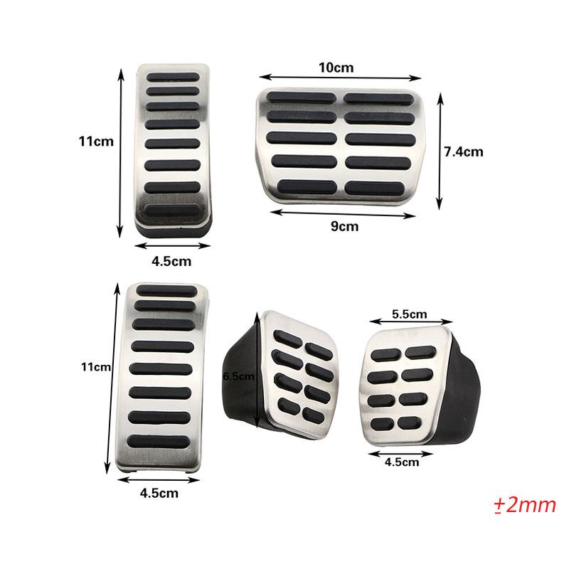Car Pedals Cover for Volkswagen VW Polo 6N 9N3 Golf 4 MK4 Bora Beetle RSi GTI R32 for Skoda Fabia Gas Brake Foot Rest Pedal