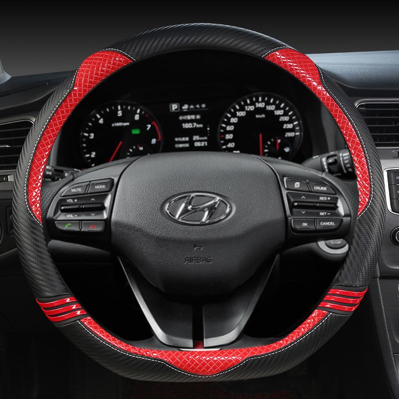 Car Steering Wheel Cover For Hyundai I40 I30 I20 I10 Ix35 Ix25 Tucson Accent Elantra Santa Fe Creta Solaris Kona Auto Accessorie