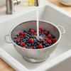Durable Nonrust Steel Kitchen Strainer Elevated Base Design for Dry Food Handling Fine Meshes Filter Rusts Proof