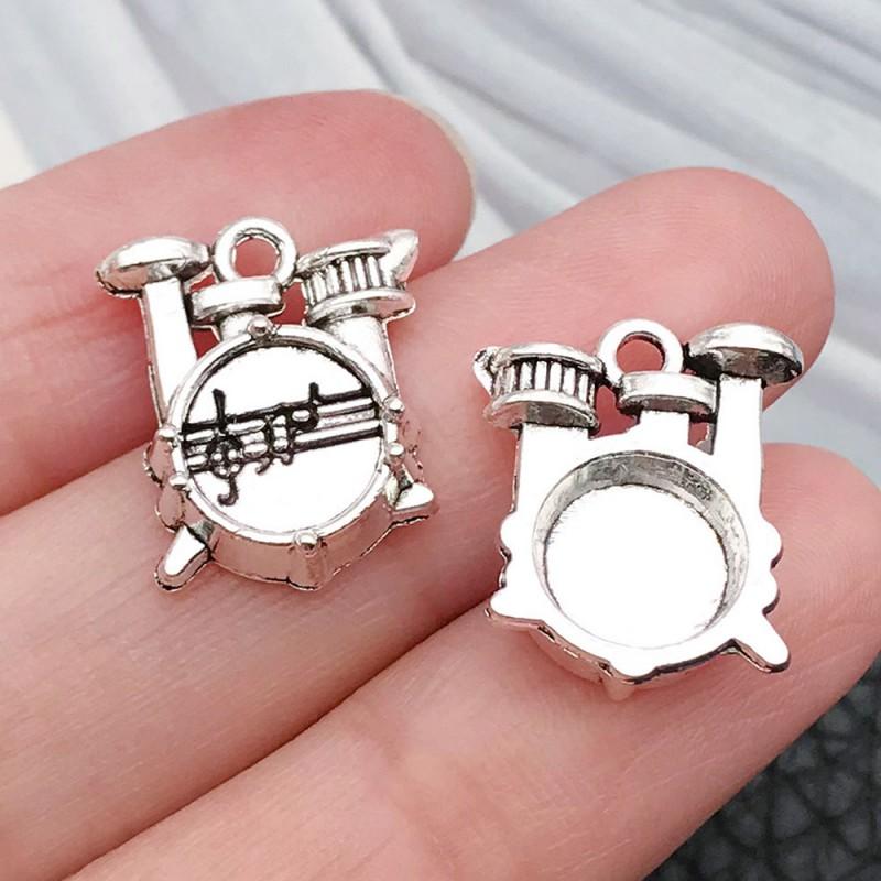 Vintage Music Instrument Charms Alloy Pendant DIY Bracelet Necklace Keychain Craft Jewelry Supplies