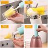 Silicone Brush Head Electric Bottle Brush 360 Degree Rotation Baby Bottle Brush  Kitchen Use