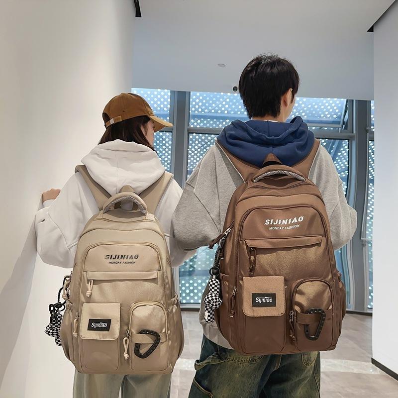 Junior high school student schoolbag large capacity ing backpack college student girl backpack fashion