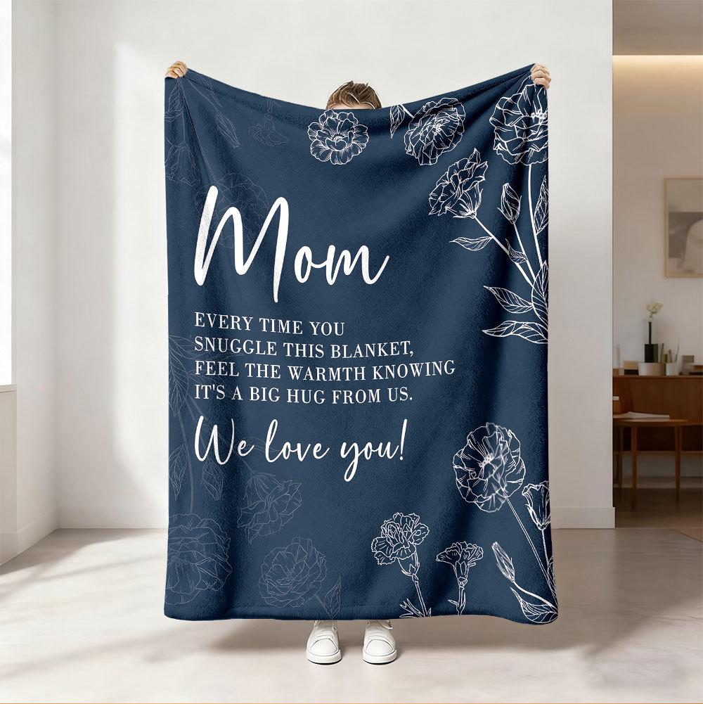 Unicorn Flannel Blanket with Custom Printing - European & American Design