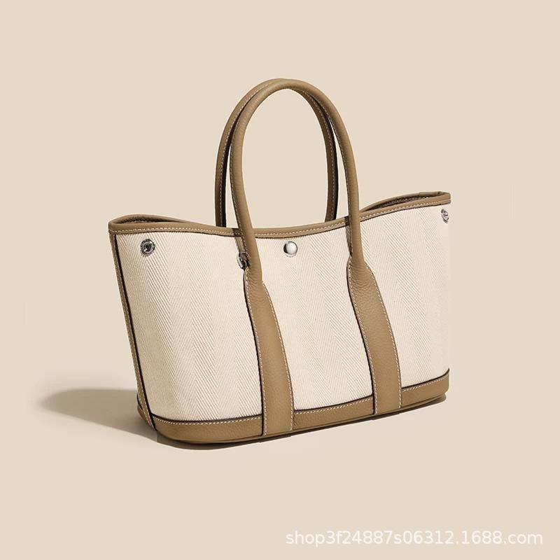 2024 Neue Damen Tasche Einzel Schulter Schräg über Körper Tragbare Canvas Gartentasche Tragbare Einkaufstasche Beuteltasche
