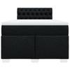 Box Spring Bed with Mattress Black 120 x 190 cm Fabric