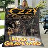 Ozzy Osbourne Retro-Druckdecken zum Warmhalten, weich und bequem, für Zuhause, Reisen, Bettdecke, Bettbezüge, Geburtstagsgeschenk
