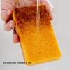 5Pcs Durable Cleaning Sponge Efficient Cotton Pulp Portable Oil-resistant Dishwashing Pad for Home