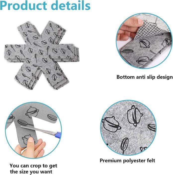 Protections Anti-Rayures - Lot de 12 - Matériau non tissé - 3 tailles - Lavables à la main