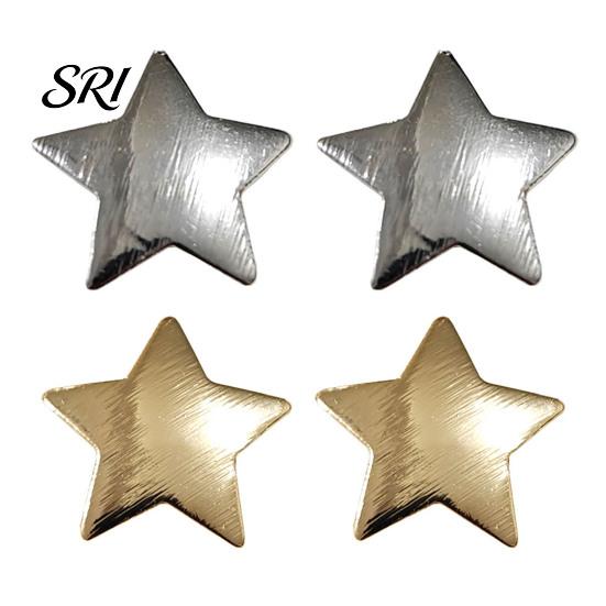 Star Hair Accessories 1 Pair Hairpins Five-Pointed Shape Clips Metal Sturdy Texture Side Bang Pins Fade-Resistant Accessory Small Decorative