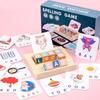 Educational Wooden Blocks - Early Learning Math, Word Building, and Letter Recognition Game for Kids
