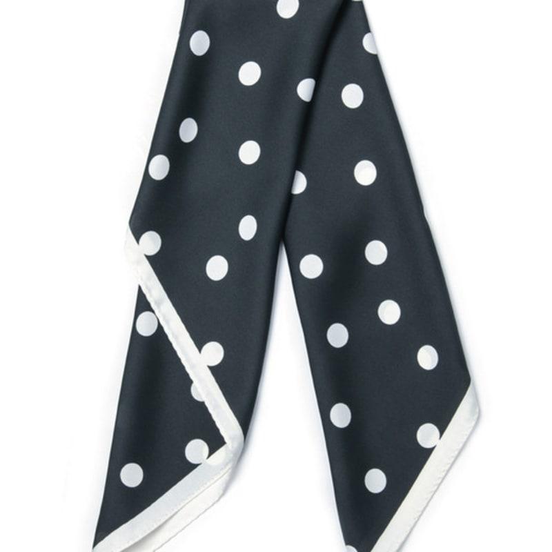 DOYOUKNOWMC ALL SEASON Golf Thick Dot Print Black Scarf