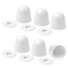 1Set Universal Plastic Toilet Bolt Covers Toilet Bowl Push-On Bolt Screw Caps Toilet Decoration For Home Bathroom Accessories