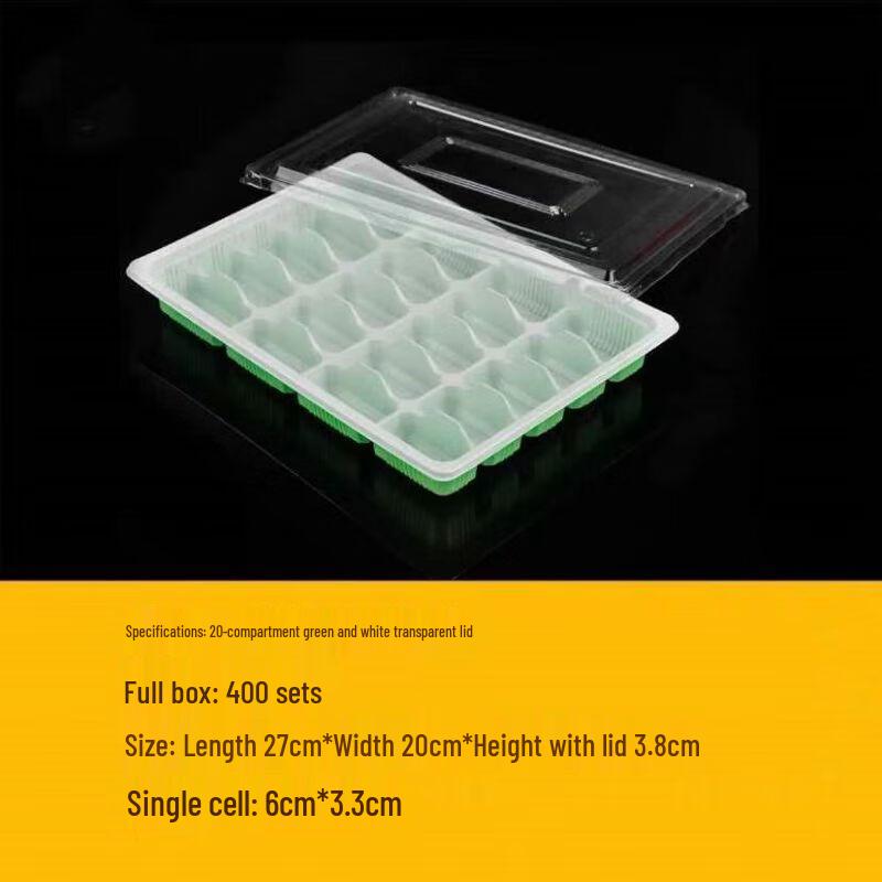 Einweg-Aufbewahrungsboxen für Knödel mit 20 Fächern