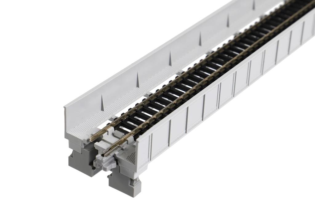 KATO N Gauge Plate Girder Model Railroad Supplies Single-track Bridge, Gray, 20-452,