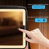 Portable LED Makeup Bag with Mirror Large Size Travel Cosmetic Case Multifunctional Beauty Organizer for Ladies