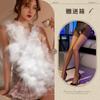 Sexy lingerie sexy plaid jk student dress summer lace-up hollow schoolgirl