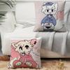 B-Boykisser Silly Cat Cute Pillow Case Plush Fabric Soft Pillowcase Double Sided Print Cushion Cover Household Gifts