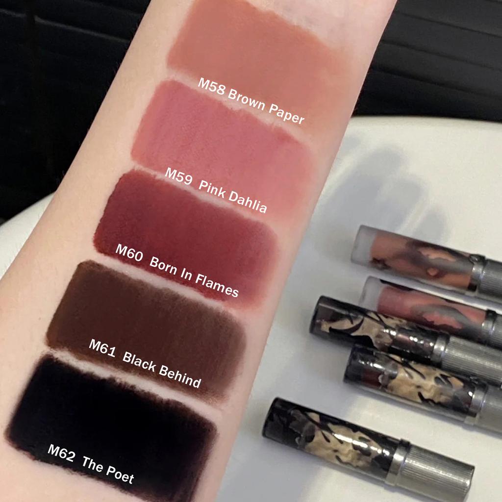 Girlcult Love Whisper Matowy Płynny Szminka Aksamitnie Miękki Matowy Tint do Ust Lekki Nie Wysuszający Długotrwały Wykończenie Soft Focus do Odważnego Codziennego Makijażu Prezent