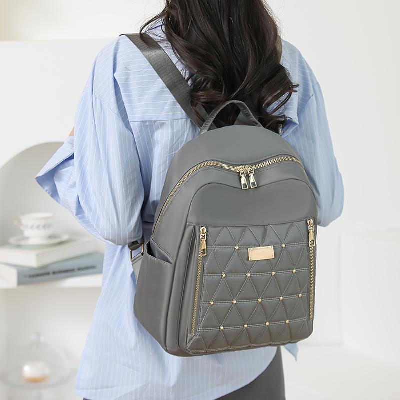 Backpack Women's Rivet Small Backpack Lightweight Travel Bag