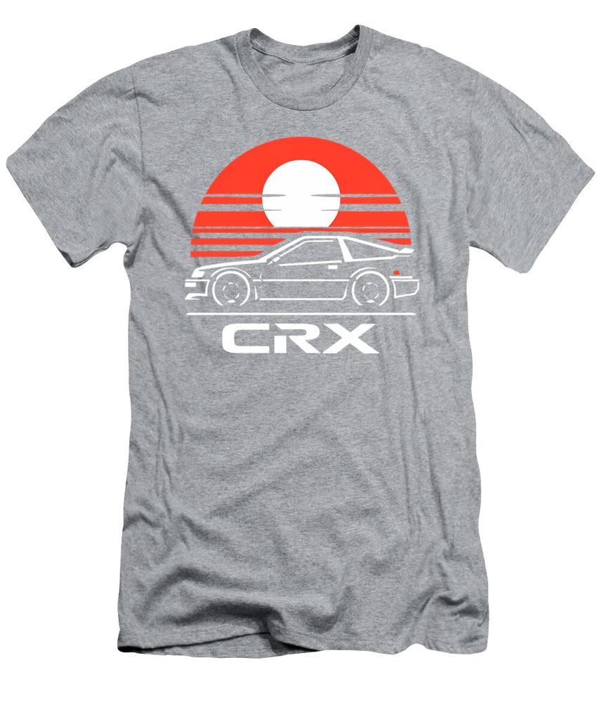 Honda Pánská a dámská trička Léto Nové CRX Závodní Motocyklové Jezdectví Offroad Nadšenci Krátký rukáv Retro Trendy Top