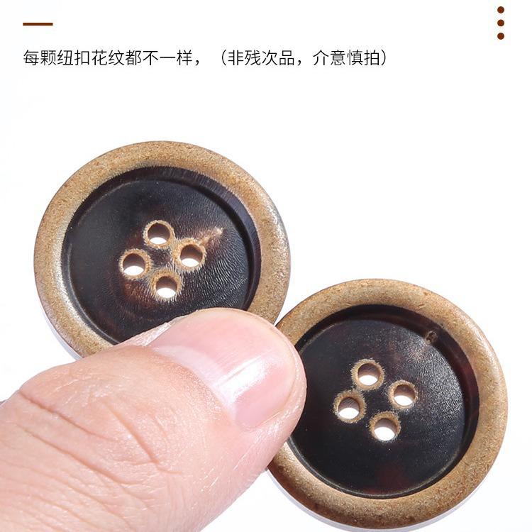 Knoflík Roh Dámské Oblečení Bunda Vlněný Kabát Vysoce Kvalitní Knoflíky Univerzální Kulatý Pánský Oblek Horní Knoflíky