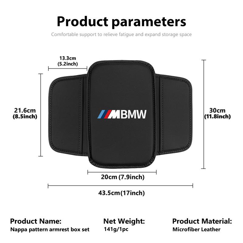 Car Armrest Box Cover Central Control Elbow Cushion Support Pad For BMW M F10 F20 F30 F40 F15 F25 F26 F31 F49 E62 E83 E84 BD4GV