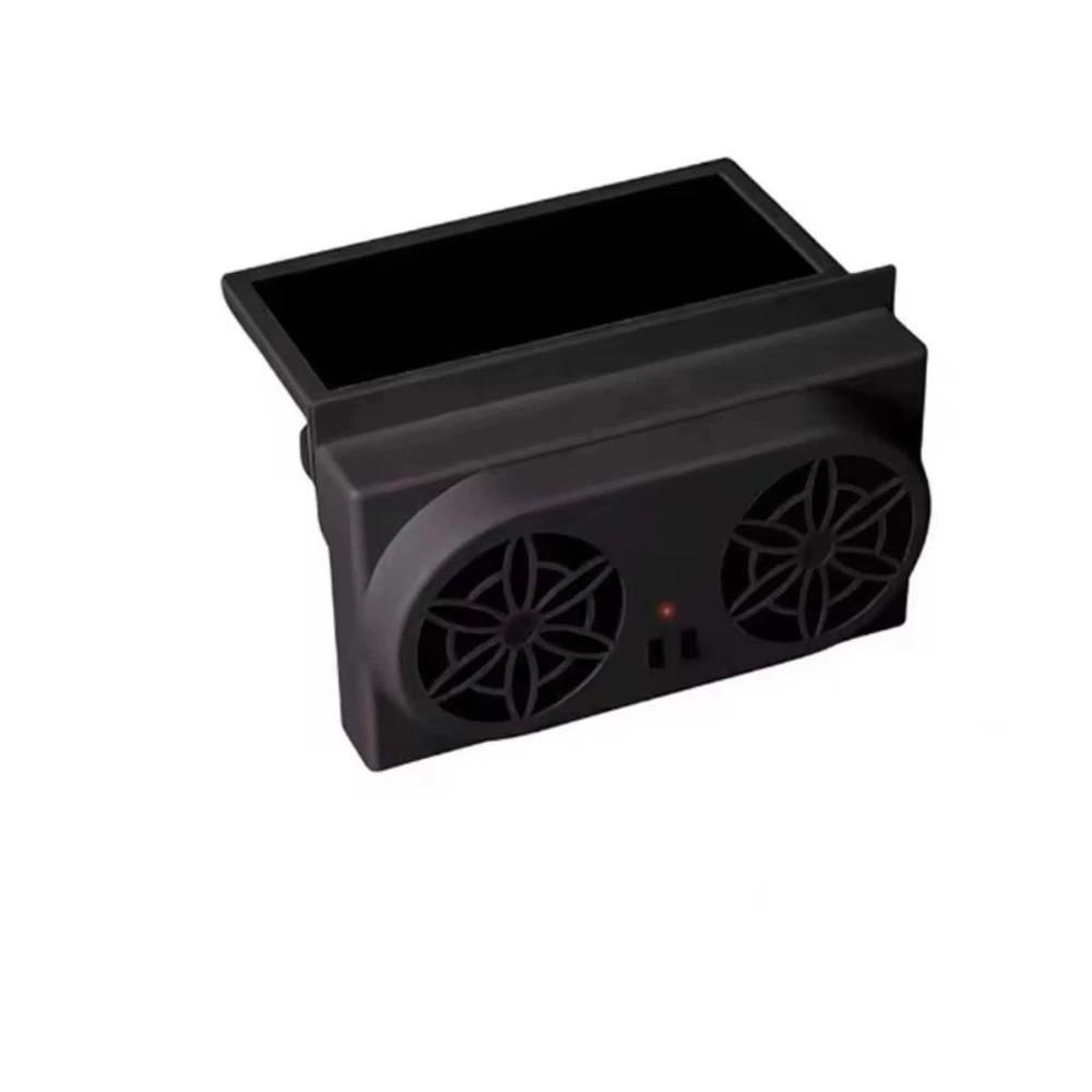 

USB Charging Car Window Fan Solar Panel Car Exhaust Fan Front Rear Radiator Fan Car Cooling System