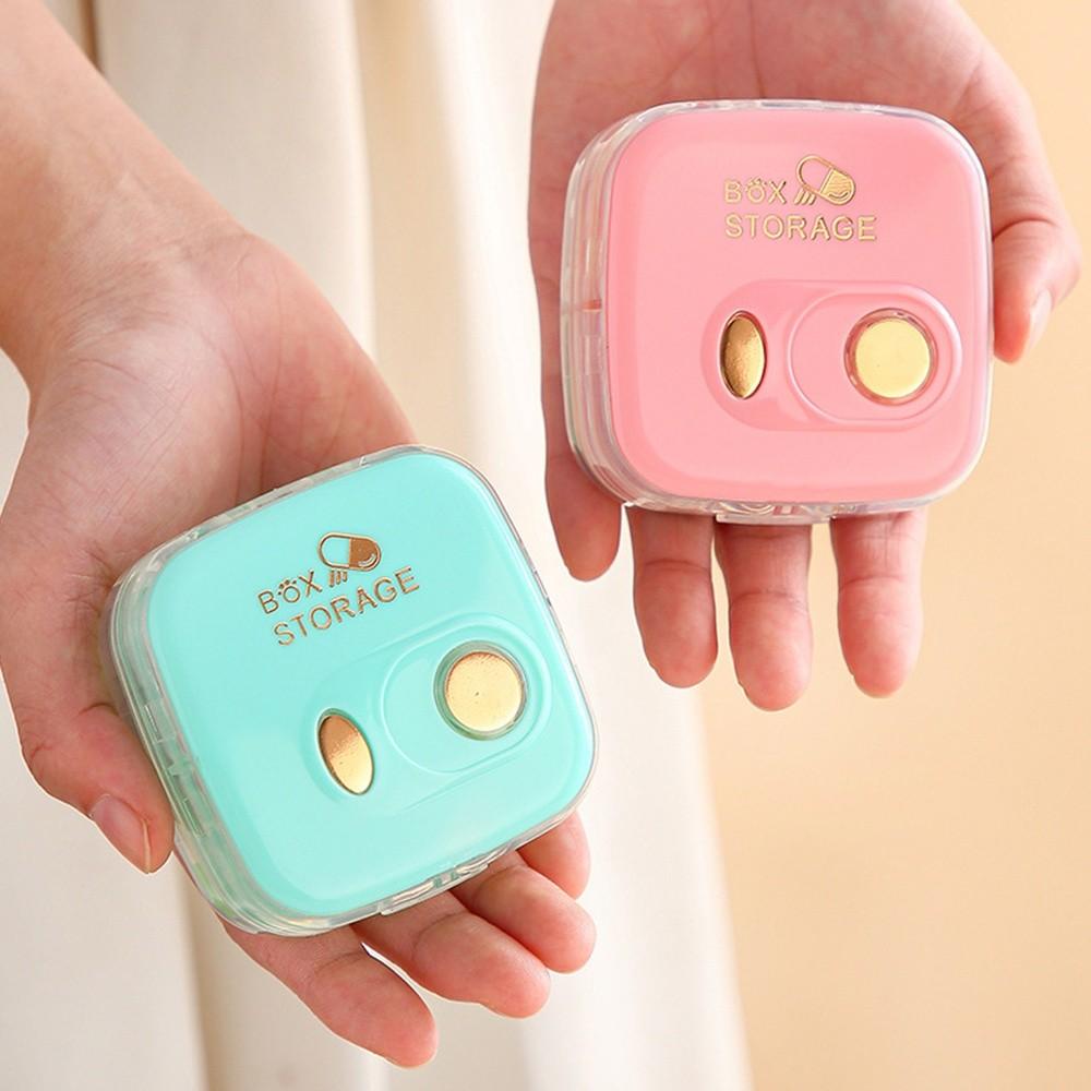 New Mini Pill Box Portable Multifunction Pills Case Individual Compartments Moisture-proof Medicine Organizer