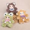 Fashionable Plush Doll Keychain In Sitting Pose 16cm Long Fashion Backpack Charm For Personalizing Keys And Bags