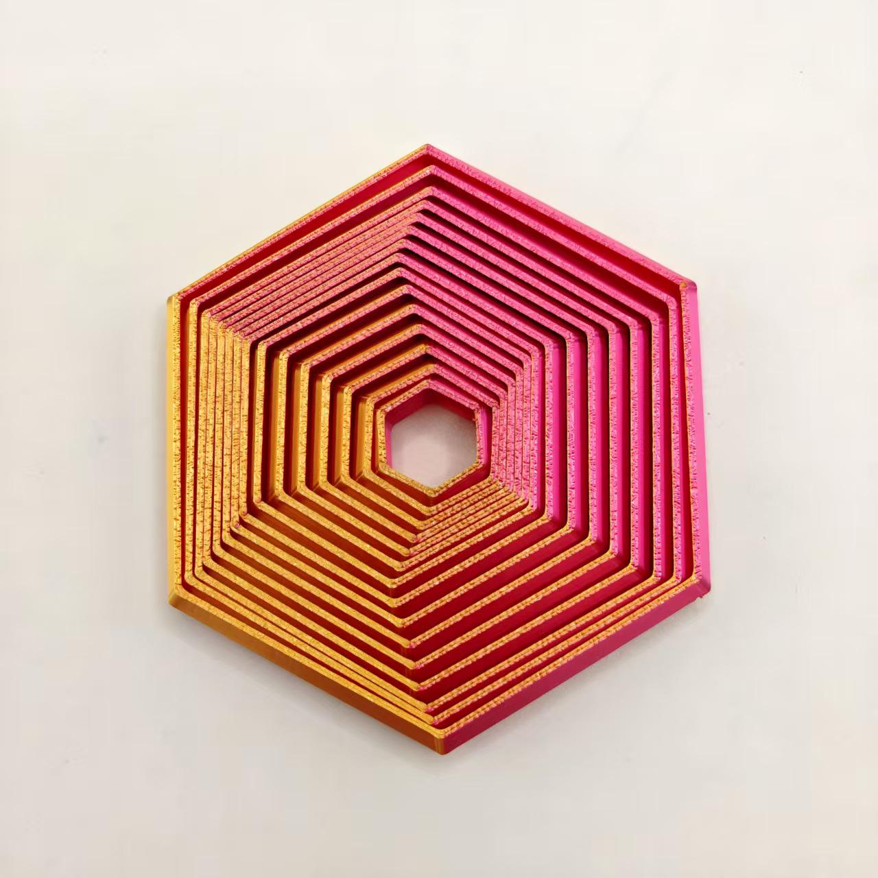 

3D Printed Decompression Toy Set: Octagonal Star, Hexagon, Lucky Flower, Square, Radish, Tower Ornaments Octagonal Red Blue Green