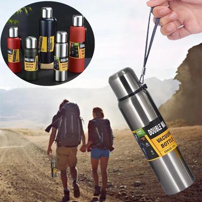 Bottiglia Termos per Acqua ad Alta Capacità per Tè Tazza Termica Portatile Acciaio Inossidabile Sport Ciclismo Borraccia Sottovuoto Contenitore Isolato per Bevande