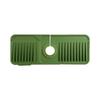 Foldable Silicone Faucet Mat Kitchen Sink Splash Guard 6 Degrees Slope Button Closure Bathroom Kitchen Countertop Water Drain Mat
