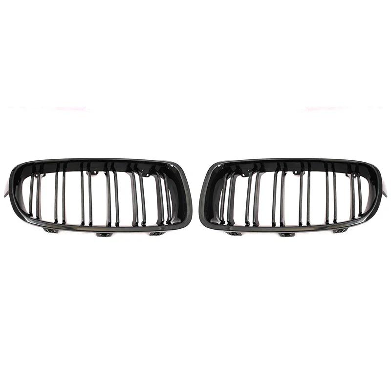 

Для BMW 3 серии F30 Grill 2012-2019 Аксессуары F31 Передняя решетка Piano Black Dual Line Kidney Grille M Sport 320i 325i 328