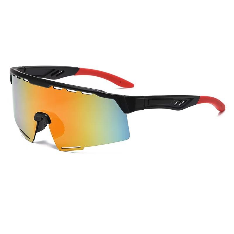 European American High-end Integrated Cross-border Windproof Sports Sunglasses Women Colorful Cycling Outdoor Hiking Eye Protection Glasses Men