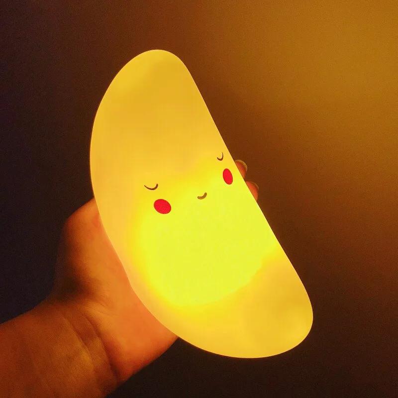 LED Mini Night Light Cartoon Fantasy Star Moon Bedside Light Baby Room Decoration Feeding Night Light Children Gift Toy