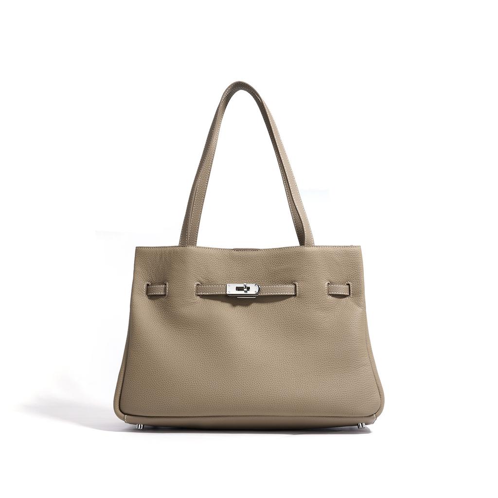 New High-end Niche Cowhide Bag Large-capacity Messenger Bag Tote Bag Women's Bag Shoulder Bag