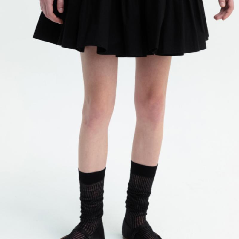 THETIS SEE-THROUGH KNEE SOCKS_TT3S706BK