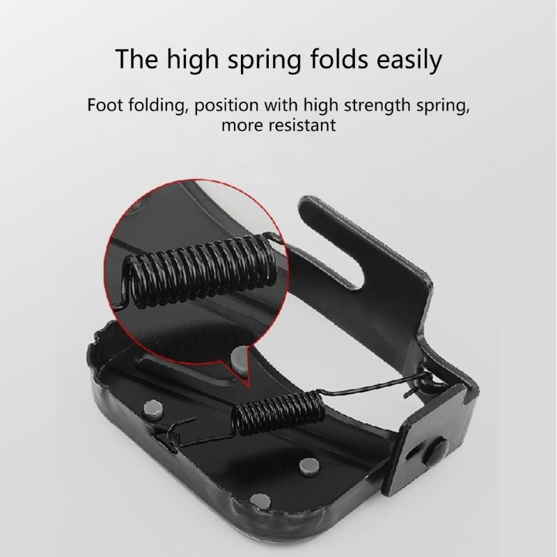 1 Pair of Bike Rear Pedals, Mini Bicycles Footrests Non-Slip Folding Bike Pegs