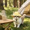 Cat Ears Sunshade Beach Hat Summer Cap with Ear Holes Adjustable Pet Polyester Hat Sun for Small Dogs Cats Outdoor Protection Comfortable Holes