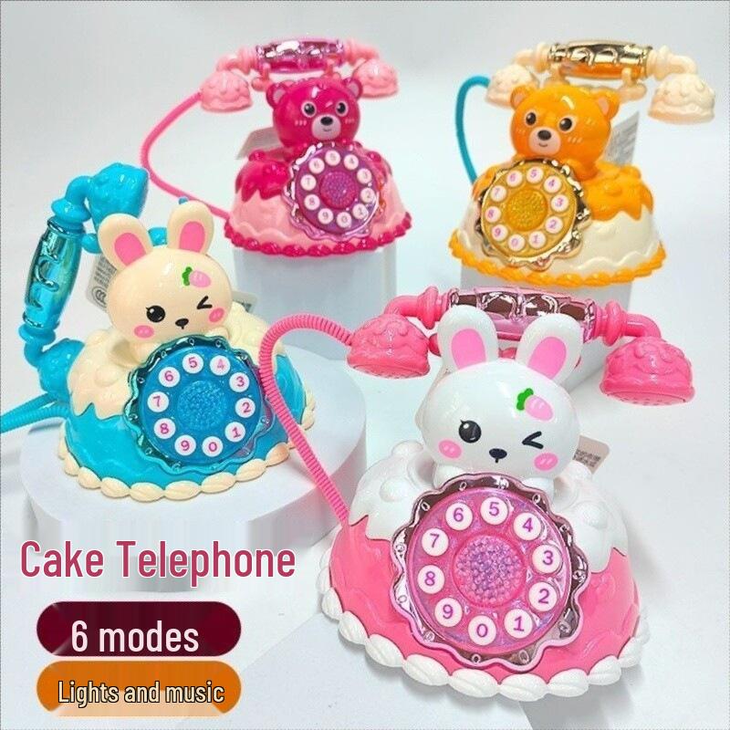 Musical Toy Phone for Early Childhood Development - Simulated Landline for Boys & Girls