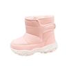 New Winter Model Children's Boots with Back Velcro and Fleece Lining for Warmth, Casual Sports Snow Boots for Older Children