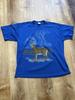 Vintage 90s Deer Nature Native Single Stitch TT-Shirt Big Print Mens 2XL